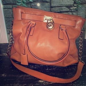 Michael Kors Tan Leather ‘Hamilton’ Satchel/Tote